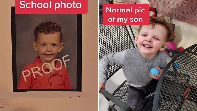 Mum speaks out after school photographer erased son’s hearing aids from photos Mum speaks out after school photographer erased son’s hearing aids from photos