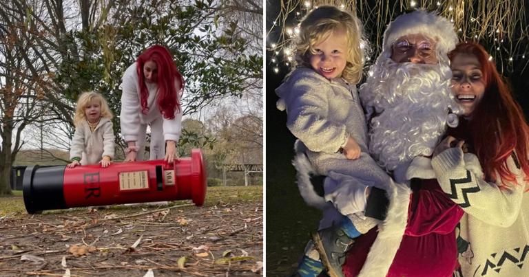 Stacey Solomon & Joe Swash surprise Rex with Santa at their very own DIY grotto Stacey Solomon & Joe Swash surprise Rex with Santa at their very own DIY grotto