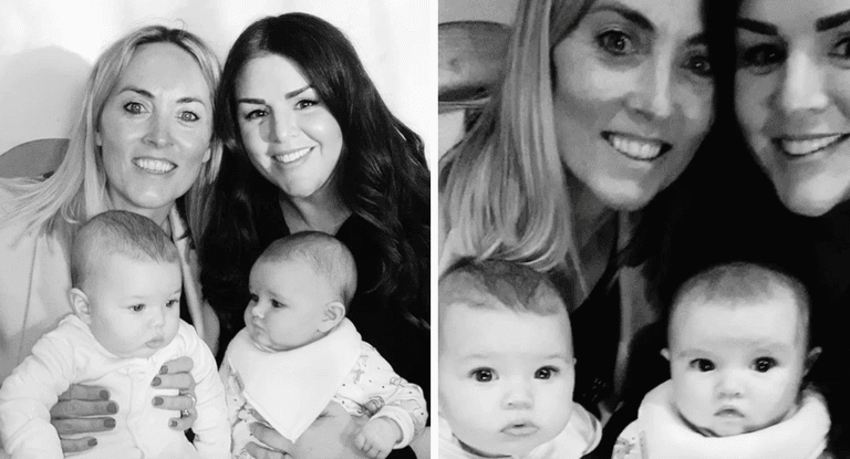 Síle Seoige and Kathryn Thomas introduce their babies to each other for the first time Síle Seoige and Kathryn Thomas introduce their babies to each other for the first time