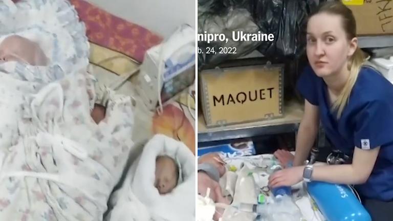 NICU nurses and doctors treat babies in makeshift bomb shelter NICU nurses and doctors treat babies in makeshift bomb shelter