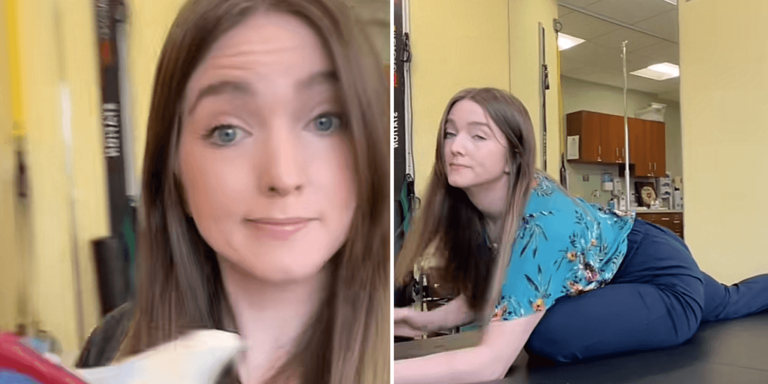 A floor pose for period pain is going viral on TikTok