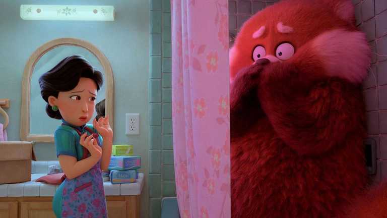 Parents react to period products in Disney’s Turning Red movie Parents react to period products in Disney’s Turning Red movie