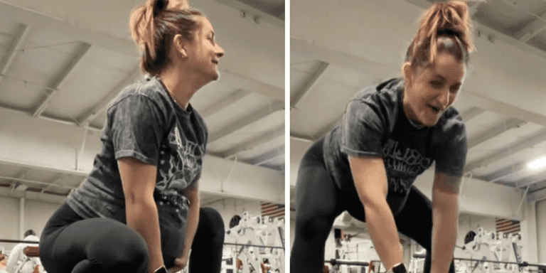 Woman shares incredible footage of her baby bump dropping during gym sesh Woman shares incredible footage of her baby bump dropping during gym sesh