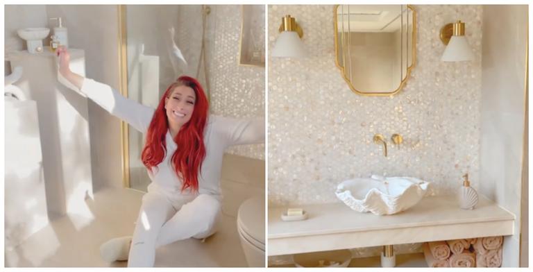 Stacey Solomon shares video tour of her new bathroom at Pickle Cottage Stacey Solomon shares video tour of her new bathroom at Pickle Cottage