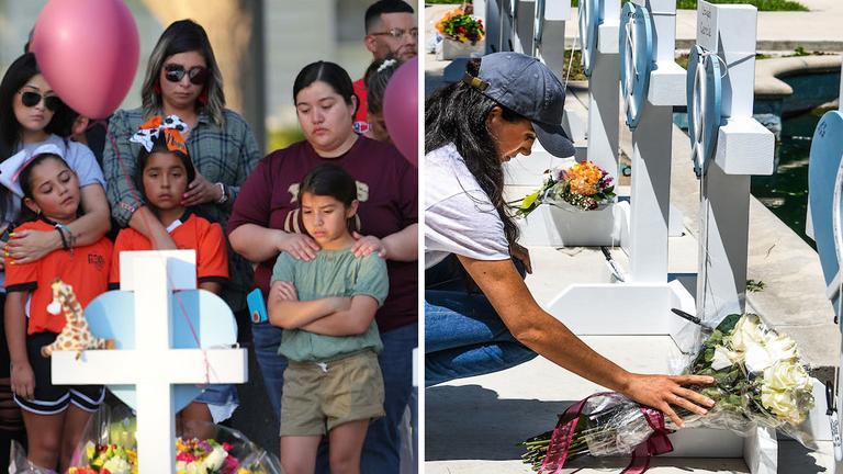 Meghan Markle visits Texas school shooting memorial Meghan Markle visits Texas school shooting memorial