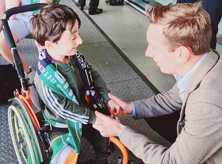 “A lovely moment”: Ryan Tubridy and Adam King finally get to hug “A lovely moment”: Ryan Tubridy and Adam King finally get to hug