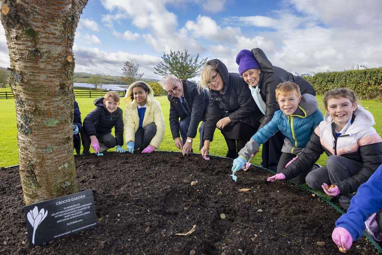 Former President Mary McAleese commemorates child victims of the Holocaust Former President Mary McAleese commemorates child victims of the Holocaust