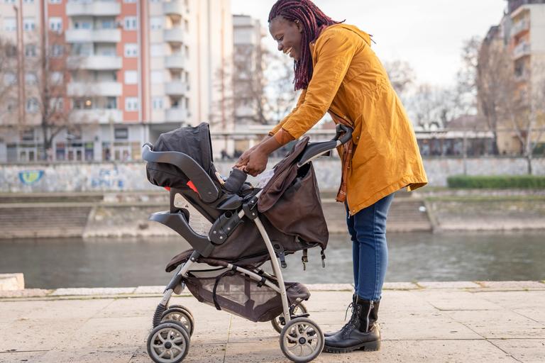 Man saves baby after pram nearly rolls into oncoming traffic Man saves baby after pram nearly rolls into oncoming traffic