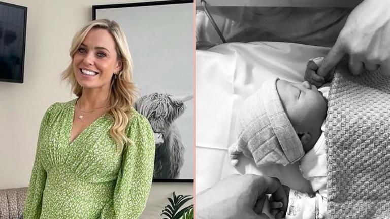 ‘He couldn’t wait’: Anna Geary gives birth to her first child ‘He couldn’t wait’: Anna Geary gives birth to her first child