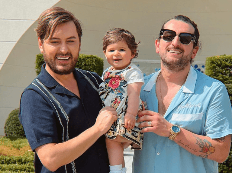 Brian Dowling and Arthur Gourounlian celebrate daughter’s 1st birthday Brian Dowling and Arthur Gourounlian celebrate daughter’s 1st birthday