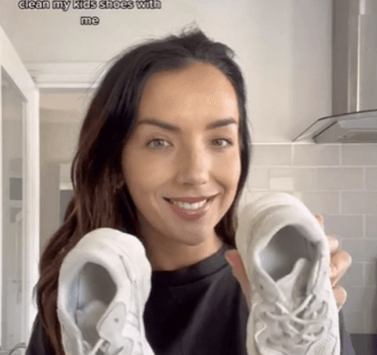 Mum shares brilliant and quick cleaning trick for kids’ shoes Mum shares brilliant and quick cleaning trick for kids’ shoes