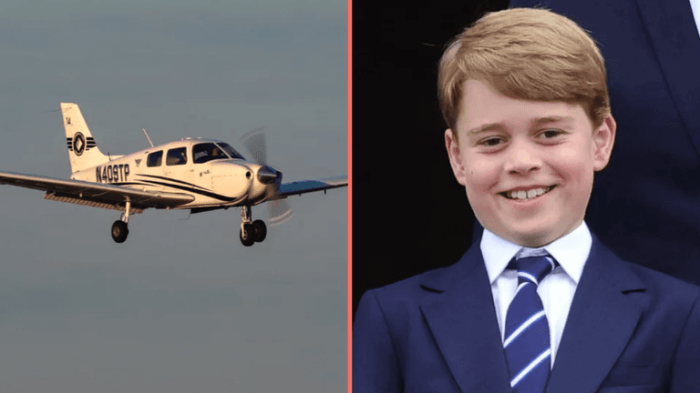 Prince George learns how to fly a plane aged 11 Prince George learns how to fly a plane aged 11