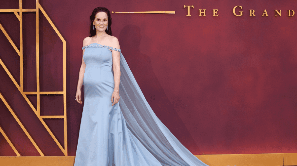 Michelle Dockery reveals she’s pregnant at Downton Abbey premiere