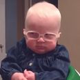 Sweet Louise gets her new glasses and “sees” her mummy for the very first time