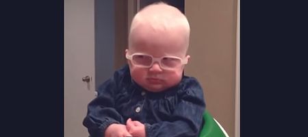 Sweet Louise gets her new glasses and “sees” her mummy for the very first time