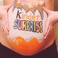 ‘Our little kinder surprise’: Pregnant star shares fun images of her bump