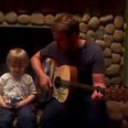 WATCH: Cute Toddler jams to The Beatles with Dad