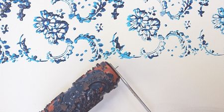 The wallpaper you can paint onto your walls… no messy paste required