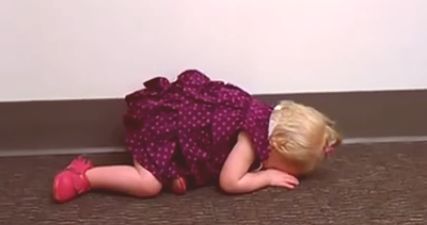 WATCH: New baby sister inspires a toddler tantrum of epic proportions