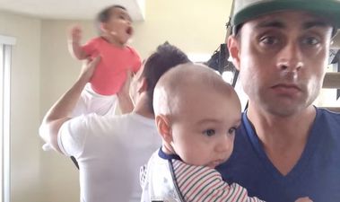 WATCH: These Dads having a dance-off with their cute babies