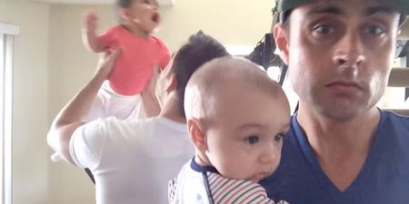 WATCH: These Dads having a dance-off with their cute babies