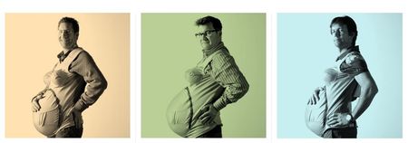 3 dads get heavily pregnant (well, almost): The empathy belly test