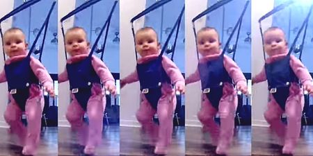 WATCH: Jolly jumping baby gives Riverdance stars a run for their money