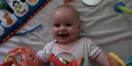 WATCH: Cute baby Vivien laughing hysterically