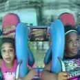 VIDEO: 2 young girls ride the Slingshot and their reaction is HILARIOUS