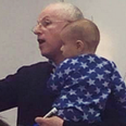 This fantastic professor taught a whole class while comforting a student’s baby