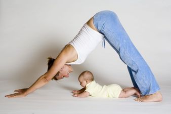 Get your wriggle on (at home) with Mama and baby yoga techniques