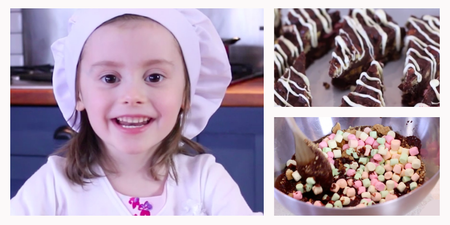 WATCH: Kitchen Kids – Lilly makes a rocky road biscuit cake in the HerFamily.ie kitchen