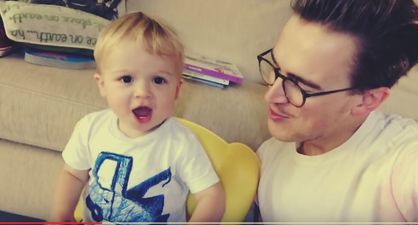 Watch: Baby’s duet with his famous Dad is the coolest