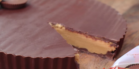 It’s FRIDAY! You know you NEED this giant no-bake peanut butter cup in your life