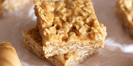 The 3-ingredient, no-bake, no-brainer peanut butter bars