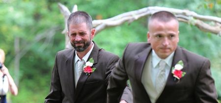 Dad and stepdad stop daughter’s wedding for a very special reason