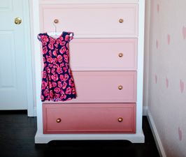 Easy DIY project: Transform an old chest-of-drawers into this ombre beauty