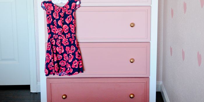 diy ombre chest-of-drawers