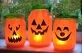 Cute and simple pumpkin lanterns. No carving required