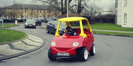 So they’ve made a Little Tykes car… for grown-ups