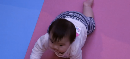 600 babies crawl and bawl their way through a race