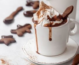 This caramelized white hot chocolate is what Christmas Eve was made for