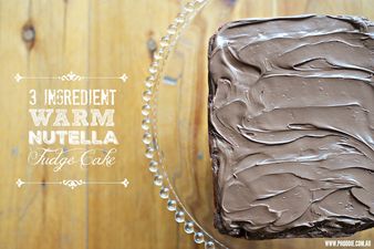 The 3-ingredient Nutella fudge cake your Sunday night deserves