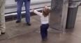 Watch: Little Girl Tries to Spread Joy to Customers in Supermarket