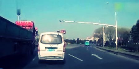 Shocking Video Shows Toddler Falling Out of Back of Van