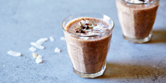 Coconut and cacao smoothie