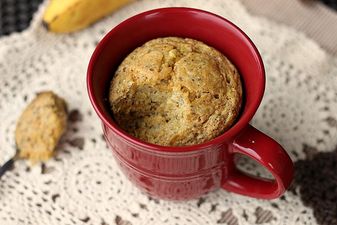 This 3-Ingredient Flourless Cashew Butter Mug Cake Is Too Good Not To Make