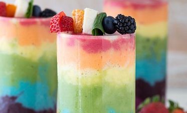 Rainbow Smoothies Are What Your Mornings Have Been Missing Up Until Now