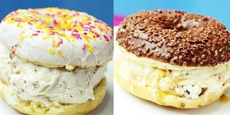 This Dublin Café is Selling Ice Cream Donut Sandwiches. Oh, yes.