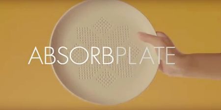 This Amazing Plate Soaks Up Excess Calories From Your Food